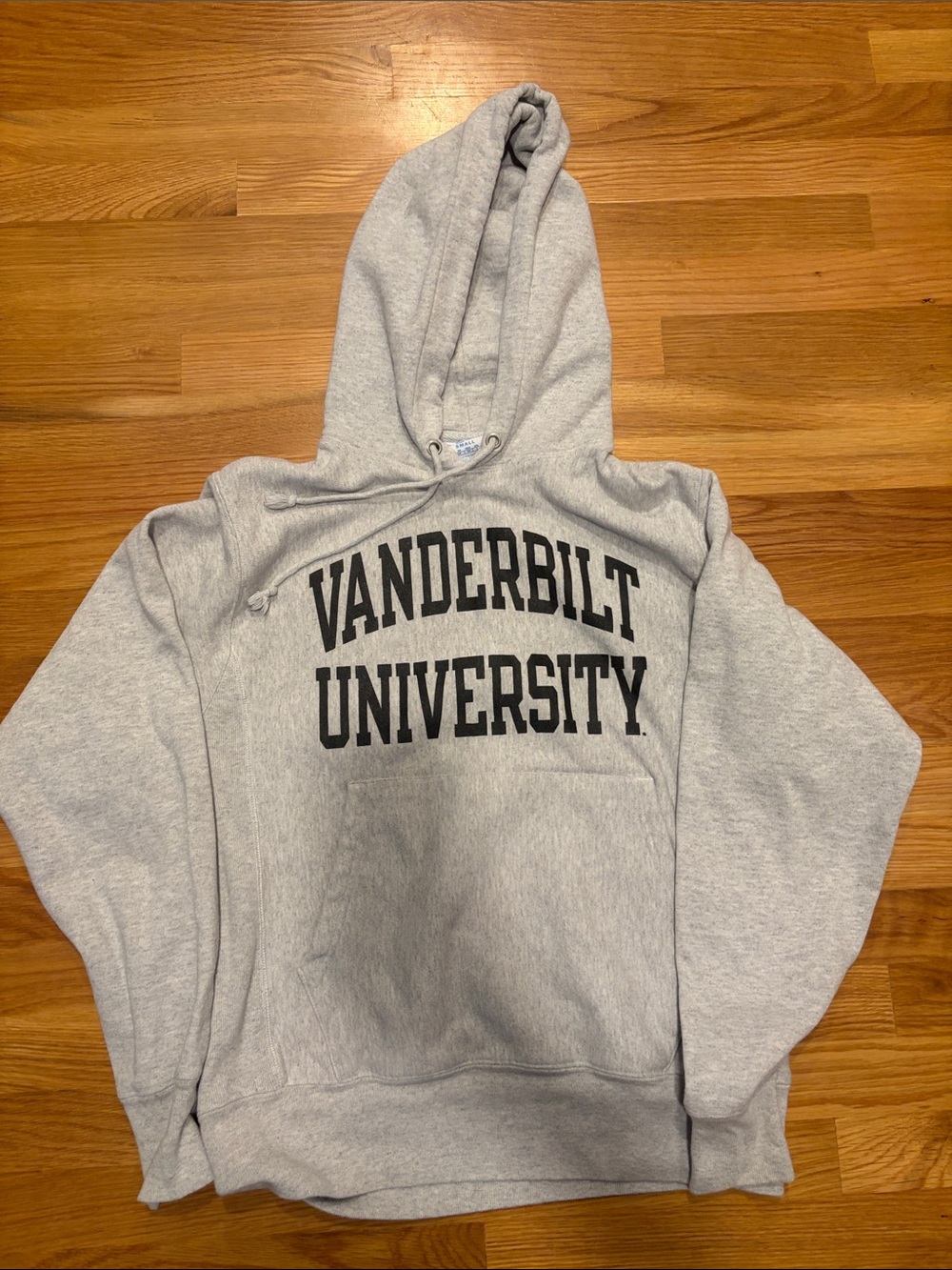 Vanderbilt University Champion Gray Reverse Weave Hoodie